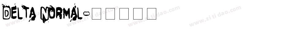 Delta Normal字体转换